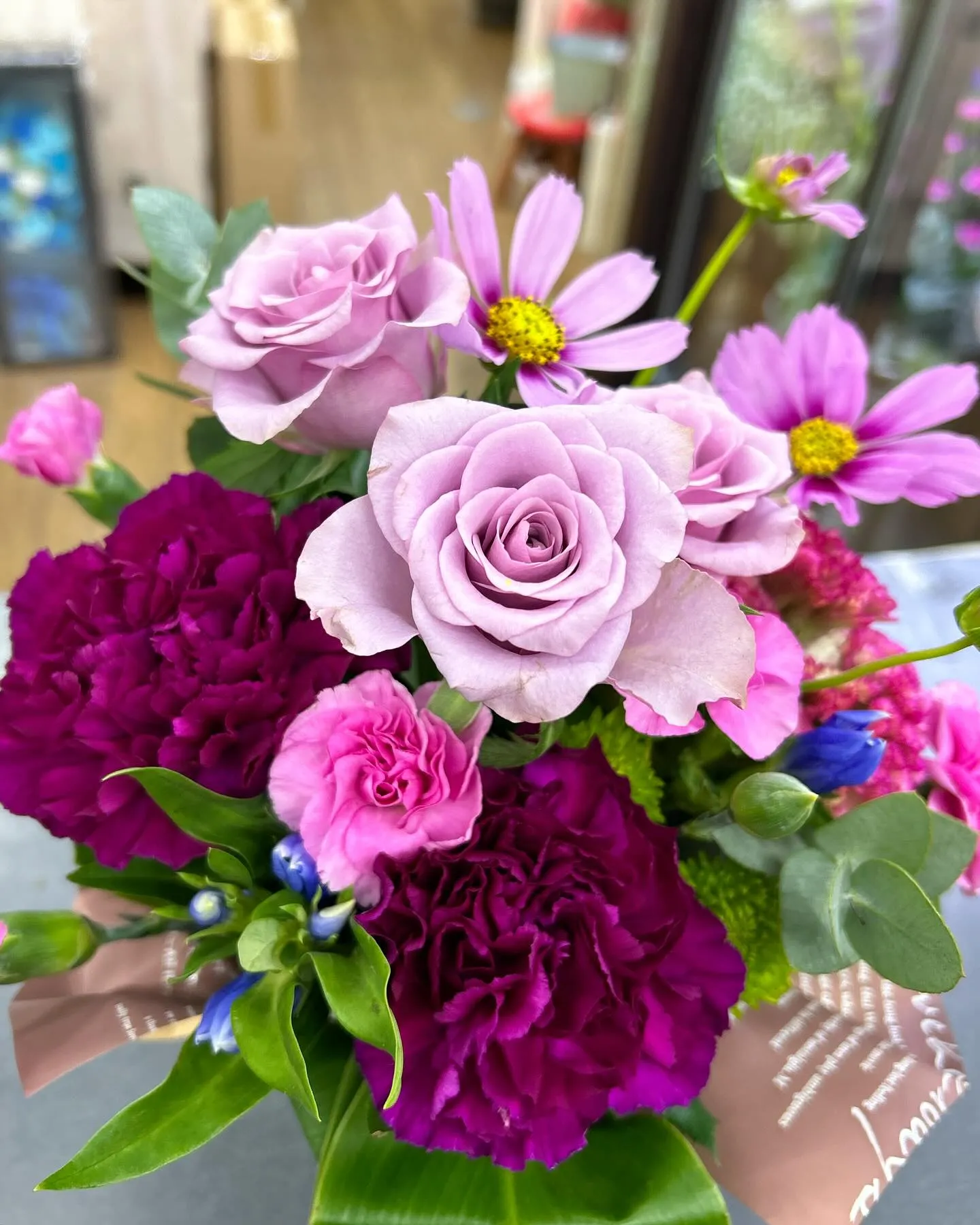 同じ花材でミニブーケ&ミニアレンジメント✿ฺ ஐ:*:・✿ฺ...