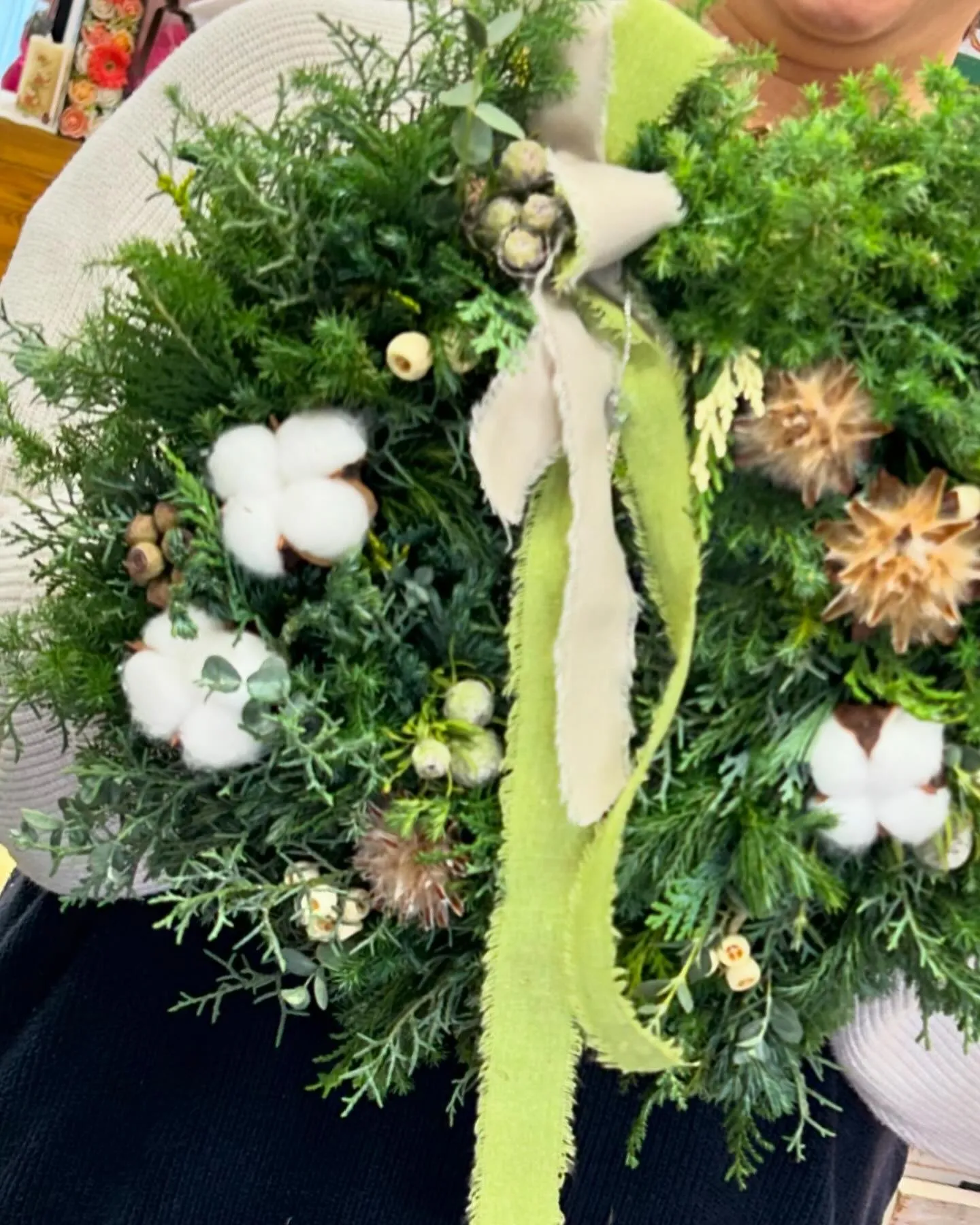今年も香りを楽しむクリスマスリース作りをたくさんの方々に体験...