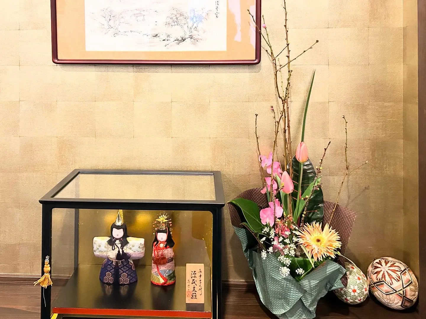 人吉温泉しらさぎ荘さまのひな飾り🌸🎎🌸