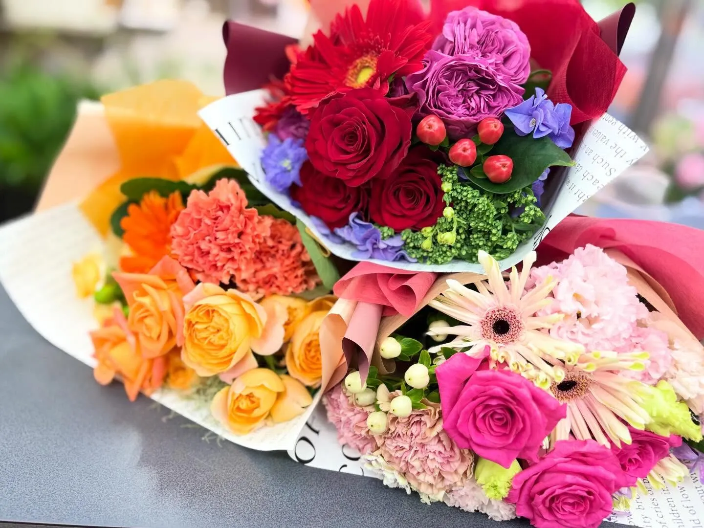 お祝いの気持ちを花に込めてෆ˚*